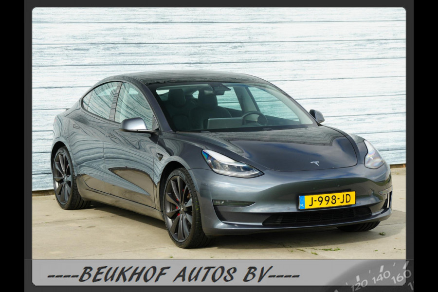 Tesla Model 3 Performance AWD 75 kWh 487Pk 20inch Soh 92.8 %