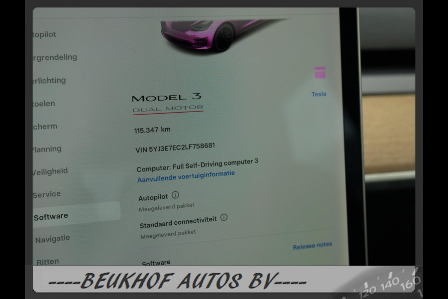 Tesla Model 3 Performance AWD 75 kWh 487Pk 20inch Soh 92.8 %