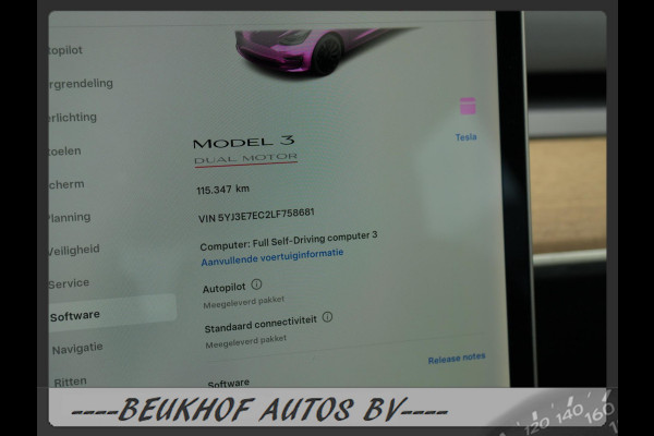 Tesla Model 3 Performance AWD 75 kWh 487Pk 20inch Soh 92.8 %