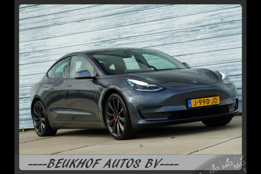 Tesla Model 3 Performance AWD 75 kWh 487Pk 20inch Soh 92.8 %