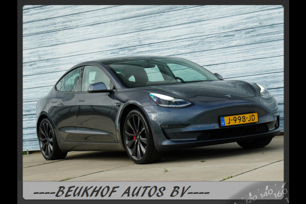 Tesla Model 3 Performance AWD 75 kWh 487Pk 20inch Soh 92.8 %