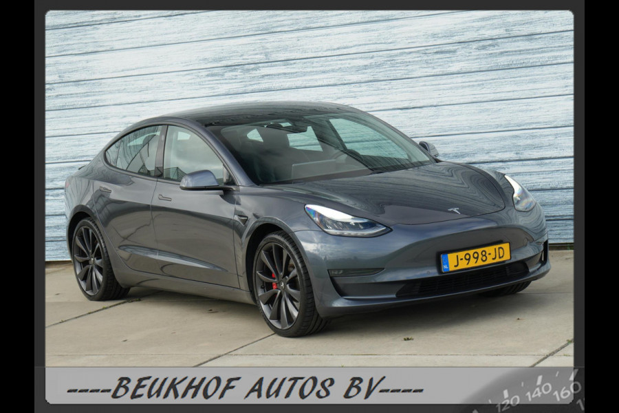 Tesla Model 3 Performance AWD 75 kWh 487Pk 20inch Soh 92.8 %