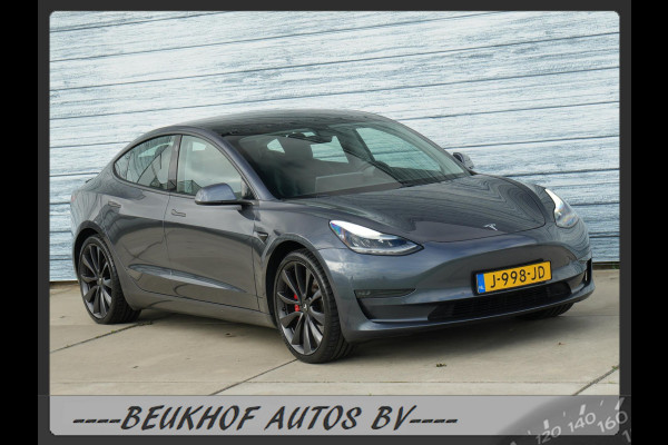 Tesla Model 3 Performance AWD 75 kWh 487Pk 20inch Soh 92.8 %