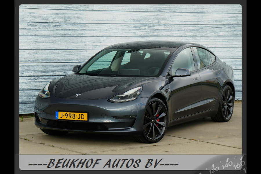 Tesla Model 3 Performance AWD 75 kWh 487Pk 20inch Soh 92.8 %