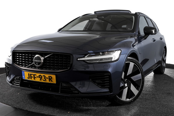 Volvo V60 2.0 T6 Plug-in hybrid AWD Ultra Dark | S/K-panodak | Bowers/Wilkens | Dig. Cockpit | Adapt. Cruise | Memory Stoelen | Elek. Klep | Stoel-+stuurverw. | 360 Camera | NAV+App. Connect | Elek. trekhaak | LM 19" |