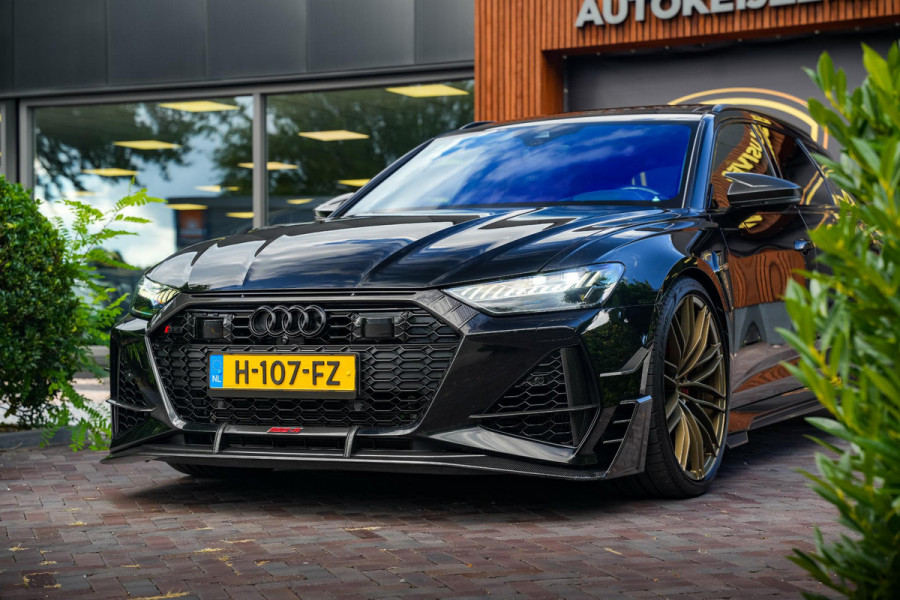 Audi A6 Avant RS 6 TFSI quattro ABT RS-R 1 of 125 Akrapovic Panodak Keramisch Stoelvent. B&O+ Eventuri 360 Camera 825 PK!