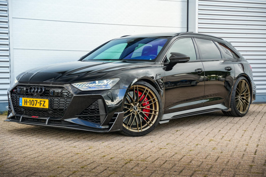 Audi A6 Avant RS 6 TFSI quattro ABT RS-R 1 of 125 Akrapovic Panodak Keramisch Stoelvent. B&O+ Eventuri 360 Camera 825 PK!