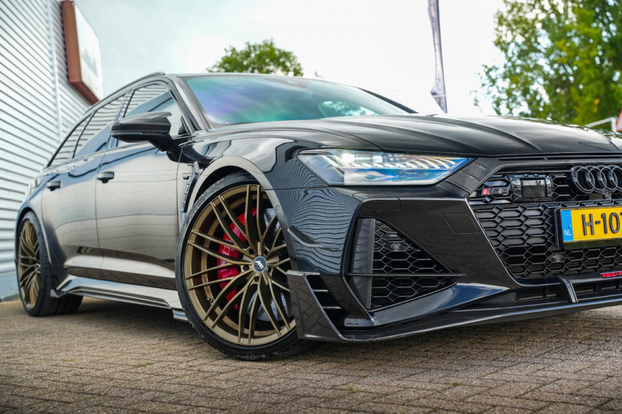 Audi A6 Avant RS 6 TFSI quattro ABT RS-R 1 of 125 Akrapovic Panodak Keramisch Stoelvent. B&O+ Eventuri 360 Camera 825 PK!