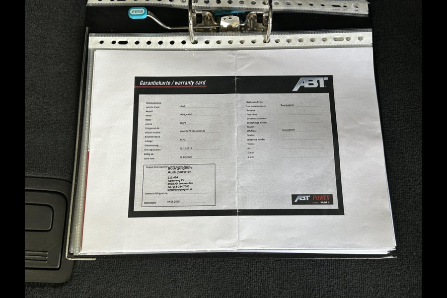 Audi A6 Avant RS 6 TFSI quattro ABT RS-R 1 of 125 Akrapovic Panodak Keramisch Stoelvent. B&O+ Eventuri 360 Camera 825 PK!