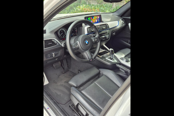 BMW 1-serie M Sport Ed CarPlay NAP LED GR Navi Automaat Black Panel Teller All weather M Velgen GARANTIE Rij-K 118i High Executive