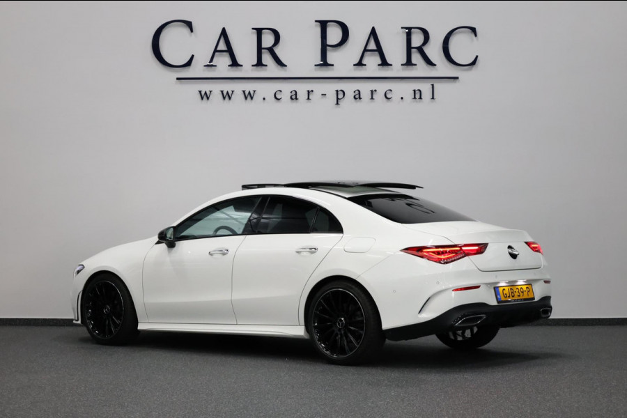 Mercedes-Benz CLA-Klasse 200 AMG LED/VIRTUAL/SFEER/PANO/ALCANTARA+S.VERWARMING/19" LMV/CAM/ACC/ECC/12 MDN GARANTIE!