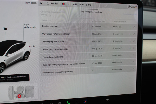 Tesla Model Y Long Range AWD 75 kWh / SoH 91.9% / Autopilot / Panoramadak / Camera / 20'' / Keyless / Leder / Dodehoek / Navigatie / Stoelverwarming