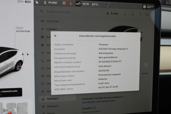 Tesla Model Y Long Range AWD 75 kWh / SoH 91.9% / Autopilot / Panoramadak / Camera / 20'' / Keyless / Leder / Dodehoek / Navigatie / Stoelverwarming
