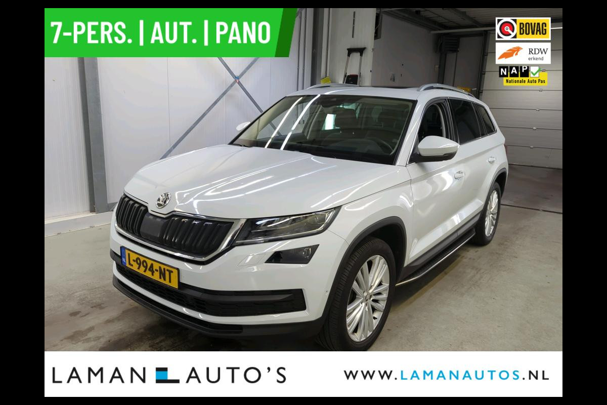 Škoda Kodiaq 1.5 TSI 150pk DSG Limited Business Edition Plus 7P Aut. | Panorama Open dak Virtual Leder/Alcantara CarPlay Trekhaak Canton ECC