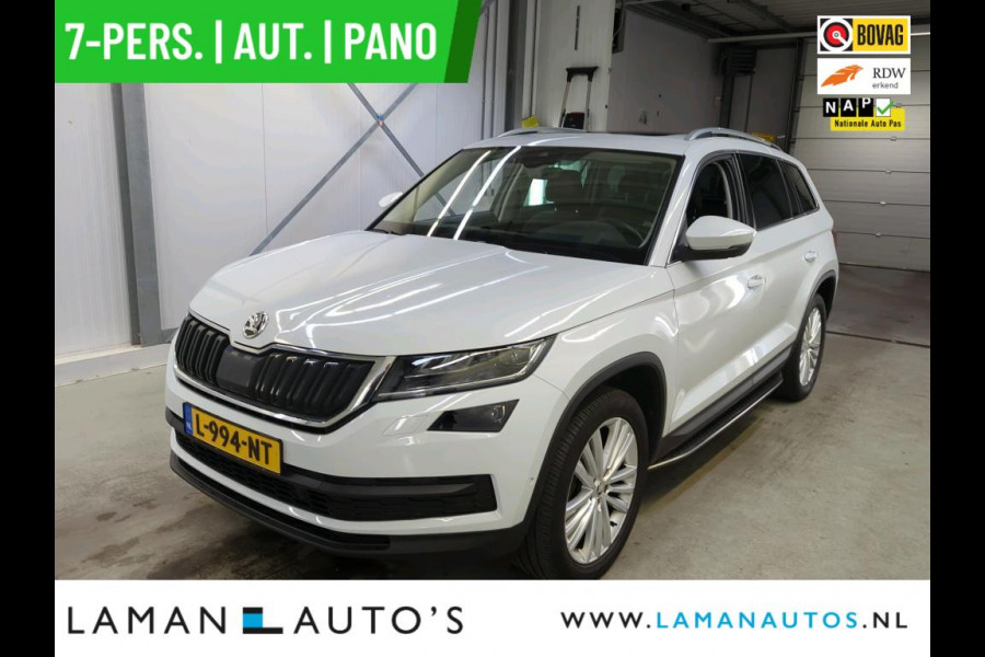 Škoda Kodiaq 1.5 TSI 150pk DSG Limited Business Edition Plus 7P Aut. | Panorama Open dak Virtual Leder/Alcantara CarPlay Trekhaak Canton ECC