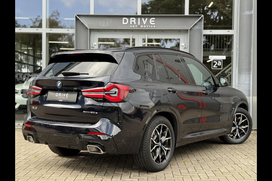 BMW X3 xDrive30e High Ex. M-Sport|SOH95%|Pano|Laser|HUD|360Cam|HiFi|Carbon zwart