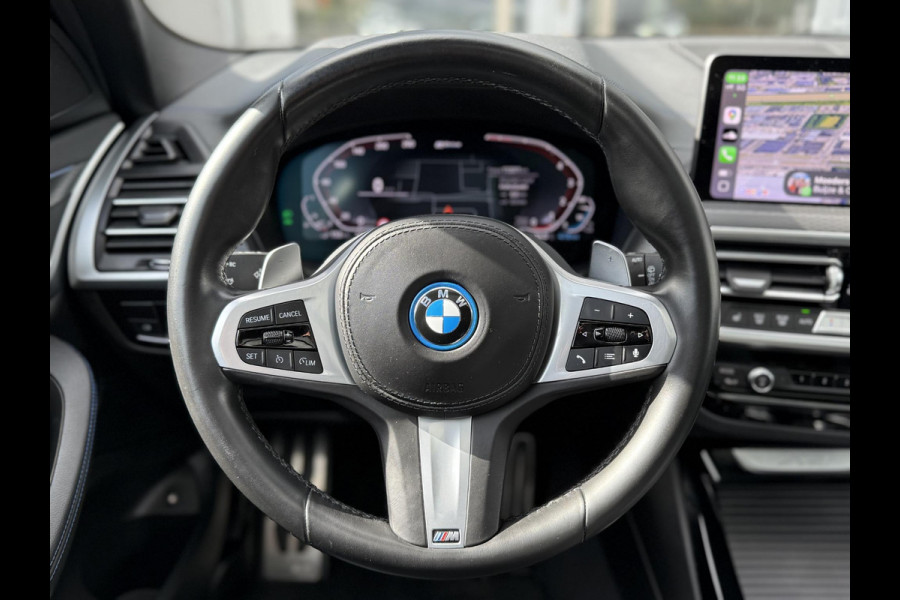 BMW X3 xDrive30e High Ex. M-Sport|SOH95%|Pano|Laser|HUD|360Cam|HiFi|Carbon zwart
