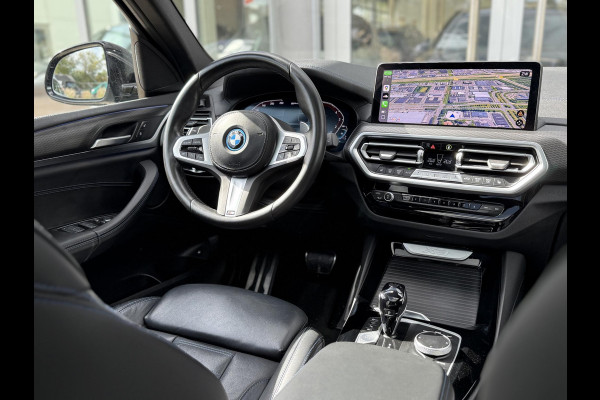 BMW X3 xDrive30e High Ex. M-Sport|SOH95%|Pano|Laser|HUD|360Cam|HiFi|Carbon zwart