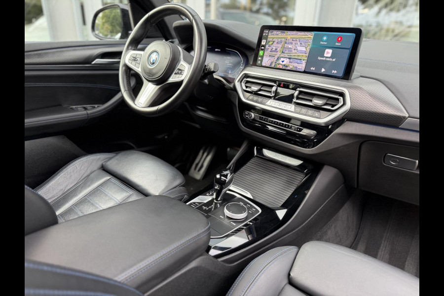 BMW X3 xDrive30e High Ex. M-Sport|SOH95%|Pano|Laser|HUD|360Cam|HiFi|Carbon zwart