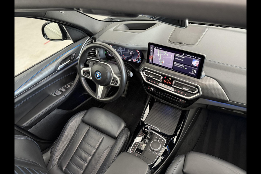 BMW X3 xDrive30e High Ex. M-Sport|SOH95%|Pano|Laser|HUD|360Cam|HiFi|Carbon zwart