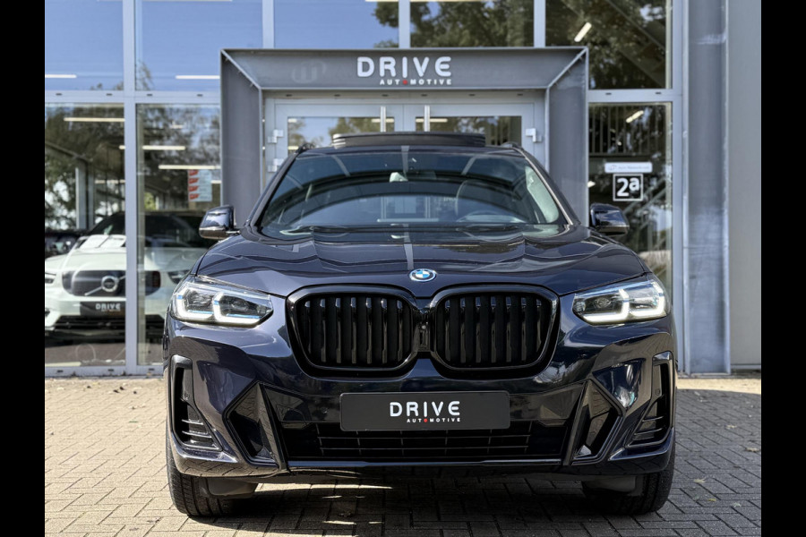 BMW X3 xDrive30e High Ex. M-Sport|SOH95%|Pano|Laser|HUD|360Cam|HiFi|Carbon zwart
