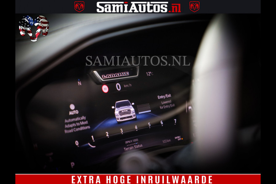 Dodge Ram 1500 Night Premium | Full Option | De Meest Luxe Pick-Up in zijn Klasse | Comfortabele Dubbele Cabine met Royale 5 Zitplaatsen | BPM vrij | Nu Leverbaar uit Voorraad | Voorraad Nr 2215 - 4984