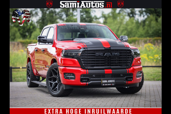 Dodge Ram 1500 Night Premium | RED DEVIL | Full Option | De Meest Luxe Pick-Up in zijn Klasse | Comfortabele Dubbele Cabine met Royale 5 Zitplaatsen | BPM vrij | Nu Leverbaar uit Voorraad | Voorraad Nr 2226 - 4993