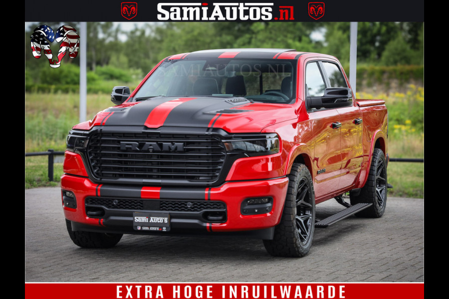 Dodge Ram 1500 Night Premium | RED DEVIL | Full Option | De Meest Luxe Pick-Up in zijn Klasse | Comfortabele Dubbele Cabine met Royale 5 Zitplaatsen | BPM vrij | Nu Leverbaar uit Voorraad | Voorraad Nr 2226 - 4993