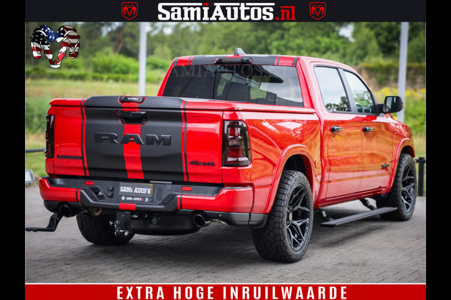 Dodge Ram 1500 Night Premium | RED DEVIL | Full Option | De Meest Luxe Pick-Up in zijn Klasse | Comfortabele Dubbele Cabine met Royale 5 Zitplaatsen | BPM vrij | Nu Leverbaar uit Voorraad | Voorraad Nr 2226 - 4993