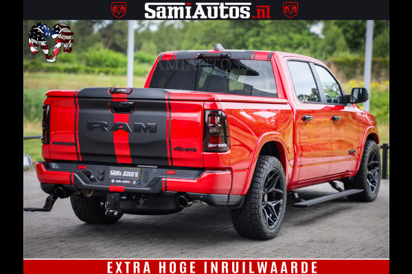 Dodge Ram 1500 Night Premium | RED DEVIL | Full Option | De Meest Luxe Pick-Up in zijn Klasse | Comfortabele Dubbele Cabine met Royale 5 Zitplaatsen | BPM vrij | Nu Leverbaar uit Voorraad | Voorraad Nr 2226 - 4993