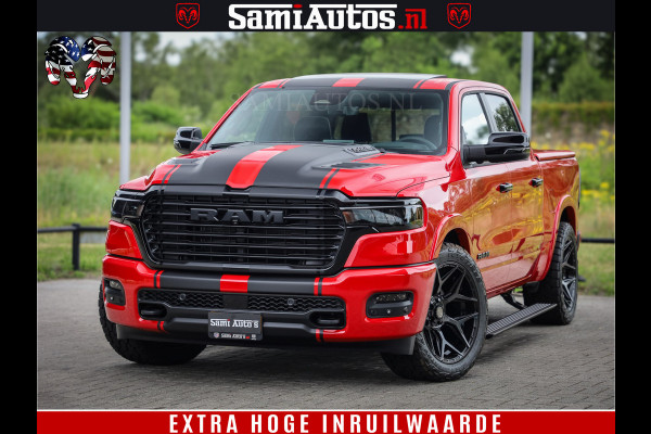 Dodge Ram 1500 Night Premium | RED DEVIL | Full Option | De Meest Luxe Pick-Up in zijn Klasse | Comfortabele Dubbele Cabine met Royale 5 Zitplaatsen | BPM vrij | Nu Leverbaar uit Voorraad | Voorraad Nr 2226 - 4993