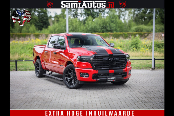 Dodge Ram 1500 Night Premium | RED DEVIL | Full Option | De Meest Luxe Pick-Up in zijn Klasse | Comfortabele Dubbele Cabine met Royale 5 Zitplaatsen | BPM vrij | Nu Leverbaar uit Voorraad | Voorraad Nr 2226 - 4993