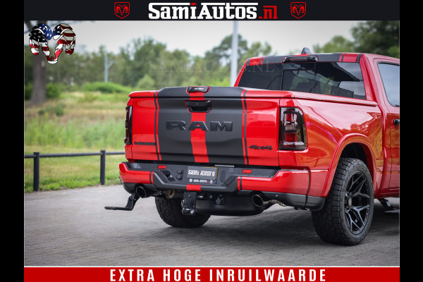 Dodge Ram 1500 Night Premium | RED DEVIL | Full Option | De Meest Luxe Pick-Up in zijn Klasse | Comfortabele Dubbele Cabine met Royale 5 Zitplaatsen | BPM vrij | Nu Leverbaar uit Voorraad | Voorraad Nr 2226 - 4993