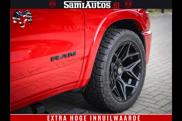 Dodge Ram 1500 Night Premium | RED DEVIL | Full Option | De Meest Luxe Pick-Up in zijn Klasse | Comfortabele Dubbele Cabine met Royale 5 Zitplaatsen | BPM vrij | Nu Leverbaar uit Voorraad | Voorraad Nr 2226 - 4993