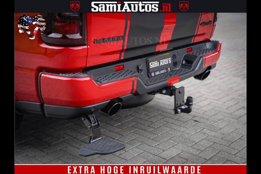 Dodge Ram 1500 Night Premium | RED DEVIL | Full Option | De Meest Luxe Pick-Up in zijn Klasse | Comfortabele Dubbele Cabine met Royale 5 Zitplaatsen | BPM vrij | Nu Leverbaar uit Voorraad | Voorraad Nr 2226 - 4993