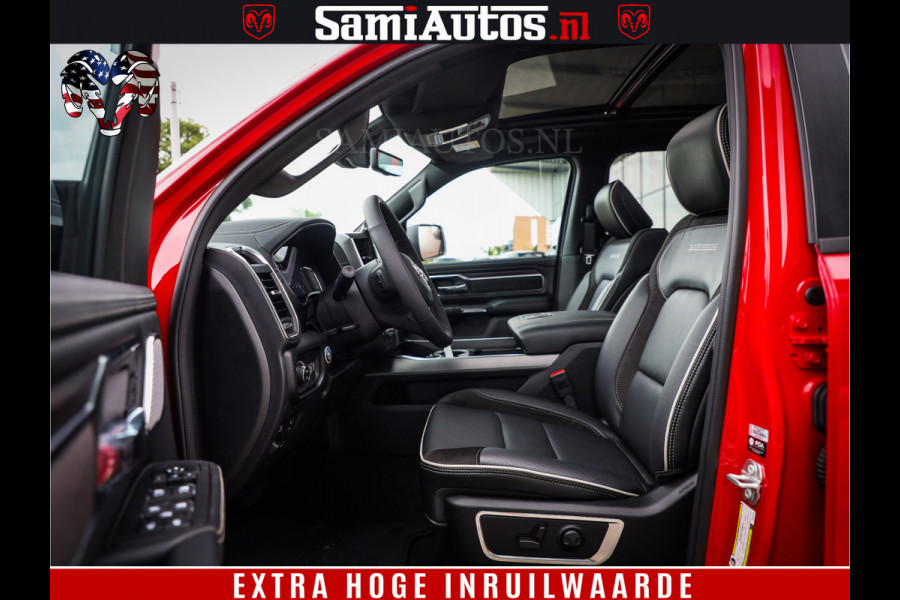 Dodge Ram 1500 Night Premium | RED DEVIL | Full Option | De Meest Luxe Pick-Up in zijn Klasse | Comfortabele Dubbele Cabine met Royale 5 Zitplaatsen | BPM vrij | Nu Leverbaar uit Voorraad | Voorraad Nr 2226 - 4993