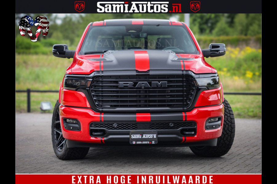 Dodge Ram 1500 Night Premium | RED DEVIL | Full Option | De Meest Luxe Pick-Up in zijn Klasse | Comfortabele Dubbele Cabine met Royale 5 Zitplaatsen | BPM vrij | Nu Leverbaar uit Voorraad | Voorraad Nr 2226 - 4993
