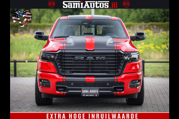 Dodge Ram 1500 Night Premium | RED DEVIL | Full Option | De Meest Luxe Pick-Up in zijn Klasse | Comfortabele Dubbele Cabine met Royale 5 Zitplaatsen | BPM vrij | Nu Leverbaar uit Voorraad | Voorraad Nr 2226 - 4993