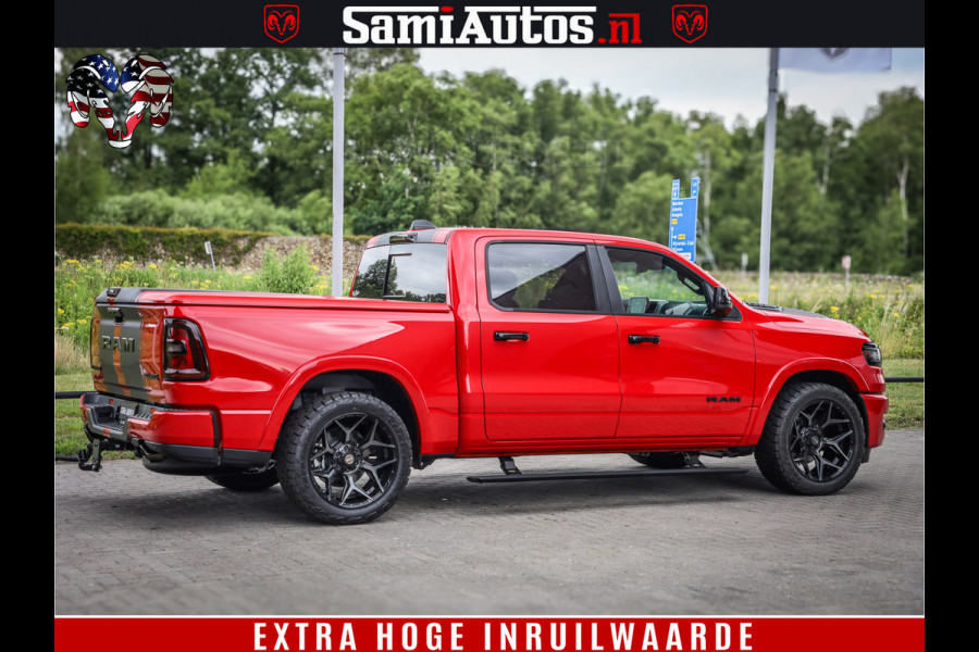 Dodge Ram 1500 Night Premium | RED DEVIL | Full Option | De Meest Luxe Pick-Up in zijn Klasse | Comfortabele Dubbele Cabine met Royale 5 Zitplaatsen | BPM vrij | Nu Leverbaar uit Voorraad | Voorraad Nr 2226 - 4993