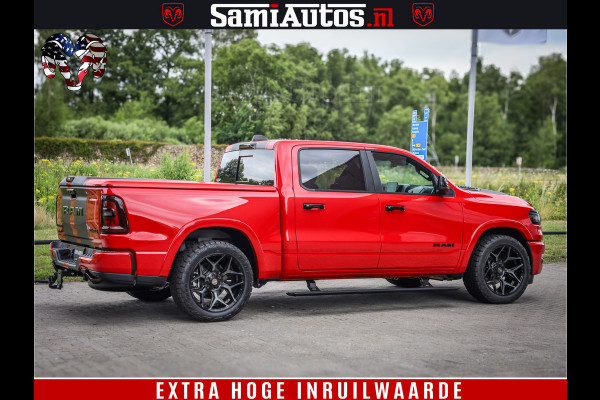 Dodge Ram 1500 Night Premium | RED DEVIL | Full Option | De Meest Luxe Pick-Up in zijn Klasse | Comfortabele Dubbele Cabine met Royale 5 Zitplaatsen | BPM vrij | Nu Leverbaar uit Voorraad | Voorraad Nr 2226 - 4993