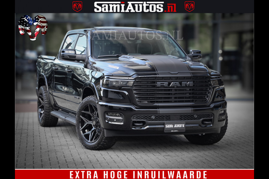 Dodge Ram 1500 Laramie Night | Face Lift | 420Pk 636 Nn | Extra Groot Scherm + Passagiers Scherm | Comfortabele Dubbele Cabine met Royale 5 Zitplaatsen | BPM vrij | Nu Leverbaar uit Voorraad | Voorraad Nr  2220 - 5039