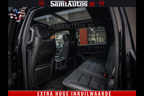 Dodge Ram 1500 Limited Night H.O 540HP 706Nm | Massage + Full Option | De Meest Luxe en Volle Pick-Up in zijn Klasse | Comfortabele Dubbele Cabine met Royale 5 Zitplaatsen | BPM vrij | Nu Leverbaar uit Voorraad | Voorraad Nr 2323 - 5168