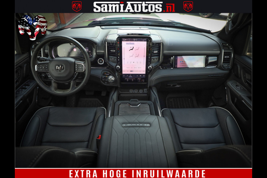 Dodge Ram 1500 Limited Night H.O 540HP 706Nm | Massage + Full Option | De Meest Luxe en Volle Pick-Up in zijn Klasse | Comfortabele Dubbele Cabine met Royale 5 Zitplaatsen | BPM vrij | Nu Leverbaar uit Voorraad | Voorraad Nr 2349 -  5159