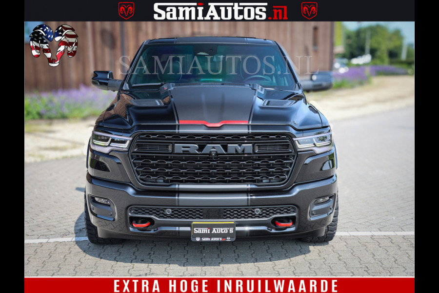Dodge Ram 1500 Limited Night High Output 540HP 706Nm | Massage + Full Option | De Meest Luxe en Volle Pick-Up in zijn Klasse | Comfortabele Dubbele Cabine met Royale 5 Zitplaatsen | BPM vrij | Nu Leverbaar uit Voorraad | Voorraad Nr 2331 - 5133