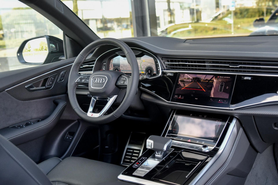 Audi Q8 60 TFSI e quattro Pro Line S Competition. RS Zetels, Massage, Carbon, 4W sturing, Softcl, Pano, Koeling, HUD, B&O, Trekh!
