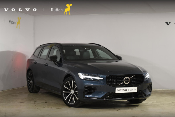 Volvo V60 T6 350PK Automaat Plug-in Hybrid AWD Plus Dark / Navigatie / 360 Camera / Harman Kardon / Stuur & Stoelverwarming / LM Velgen / Trekhaak