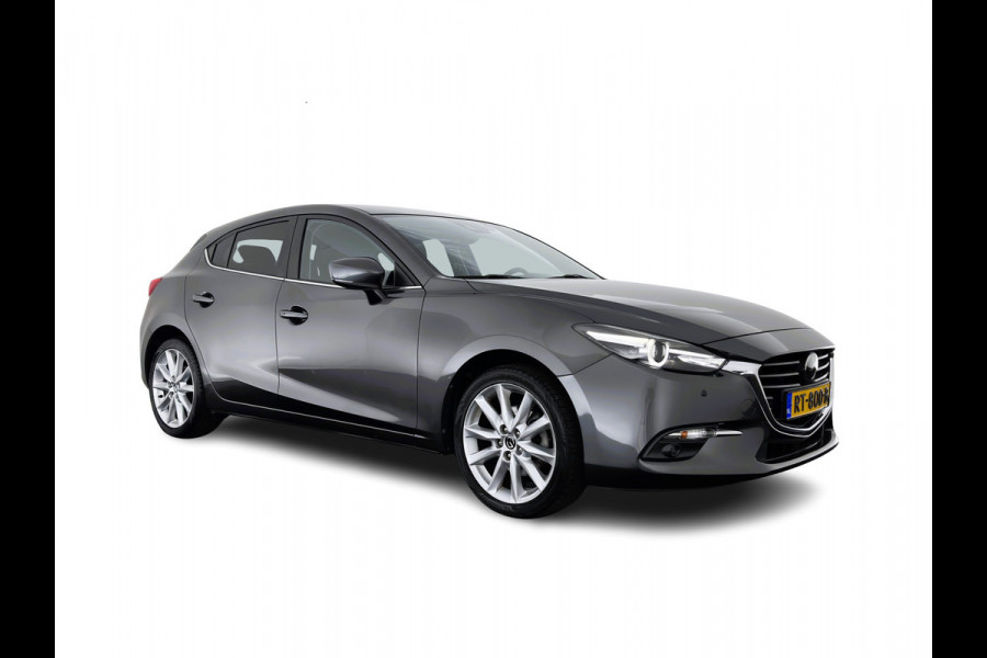 Mazda 3 2.0 SkyActiv-G 120 GT-M (INCL-BTW) *LUXURY-LEATHER | FULL-LED | ADAPTIVE-CRUISE | BLIND-SPOT |  BOSE-SOUND | CAMERA | KEYLESS | DAB+ | HEATED-SPORTSEATS | NAVI-FULLMAP | HEAD-UP | PRIVACY-GLASS | LANE-ASSIST | 18''A