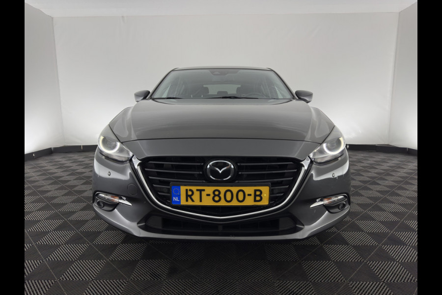 Mazda 3 2.0 SkyActiv-G 120 GT-M (INCL-BTW) *LUXURY-LEATHER | FULL-LED | ADAPTIVE-CRUISE | BLIND-SPOT |  BOSE-SOUND | CAMERA | KEYLESS | DAB+ | HEATED-SPORTSEATS | NAVI-FULLMAP | HEAD-UP | PRIVACY-GLASS | LANE-ASSIST | 18''A