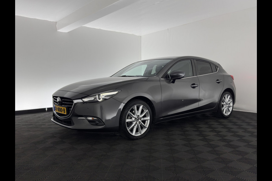 Mazda 3 2.0 SkyActiv-G 120 GT-M (INCL-BTW) *LUXURY-LEATHER | FULL-LED | ADAPTIVE-CRUISE | BLIND-SPOT |  BOSE-SOUND | CAMERA | KEYLESS | DAB+ | HEATED-SPORTSEATS | NAVI-FULLMAP | HEAD-UP | PRIVACY-GLASS | LANE-ASSIST | 18''A