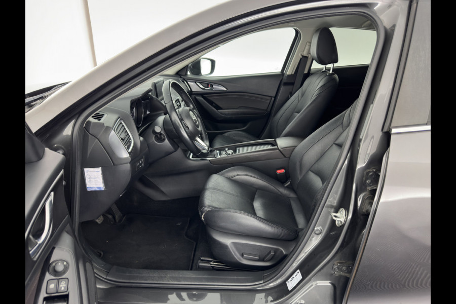 Mazda 3 2.0 SkyActiv-G 120 GT-M (INCL-BTW) *LUXURY-LEATHER | FULL-LED | ADAPTIVE-CRUISE | BLIND-SPOT |  BOSE-SOUND | CAMERA | KEYLESS | DAB+ | HEATED-SPORTSEATS | NAVI-FULLMAP | HEAD-UP | PRIVACY-GLASS | LANE-ASSIST | 18''A